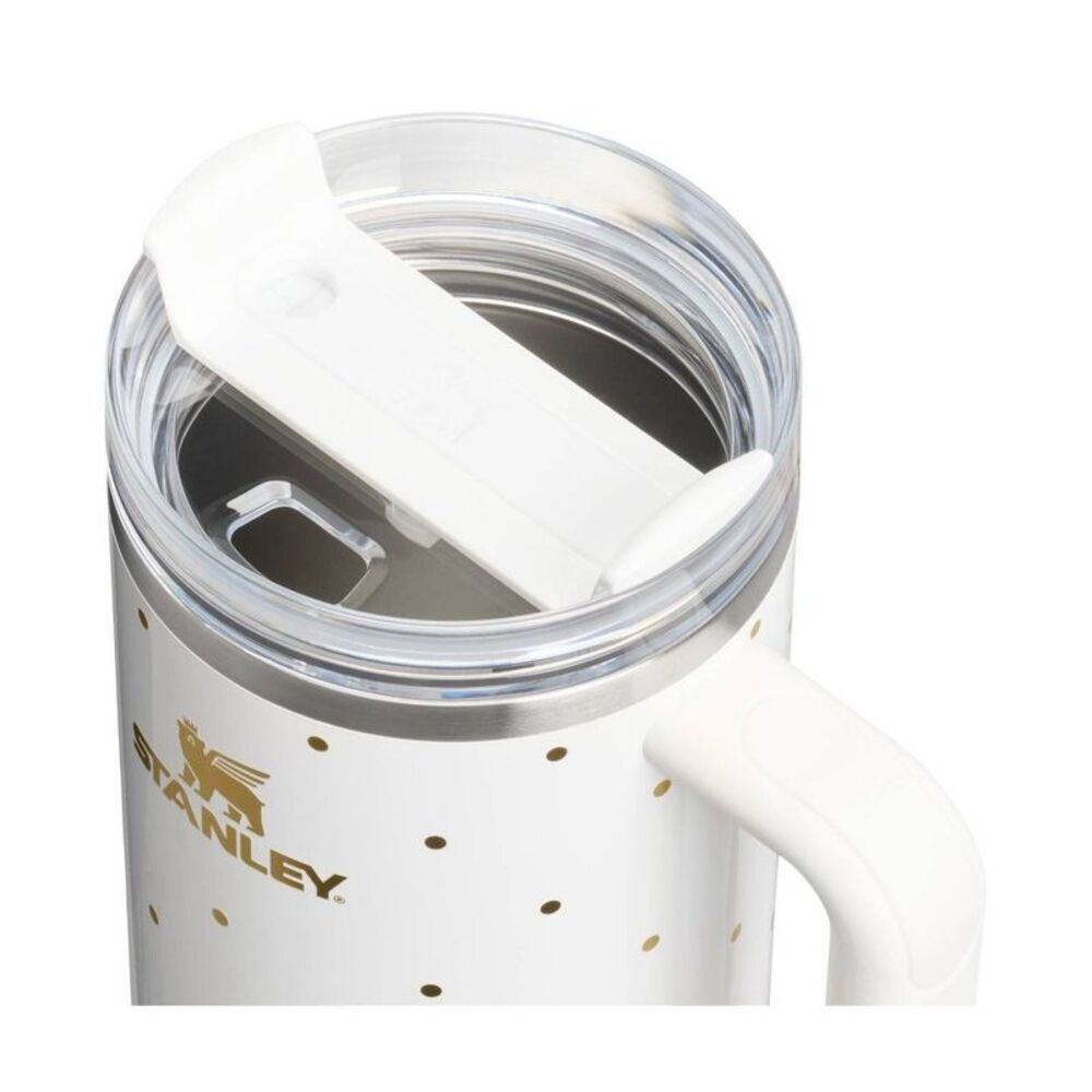 Stanley 40 oz Stainless Steel H2.0 FlowState Quencher Tumbler Frost Polka Dot - Picture 3 of 3